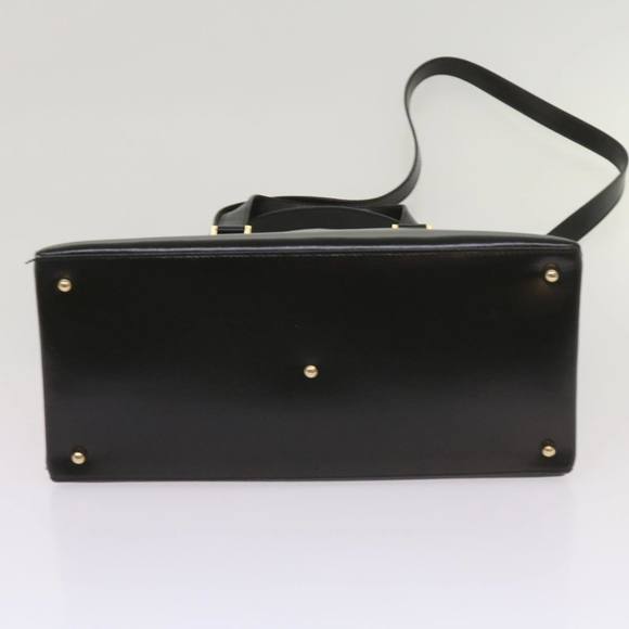 GUCCI Hand Bag Leather 2way Black 000 2046 0562 Auth am5882 - Picture 12 of 16